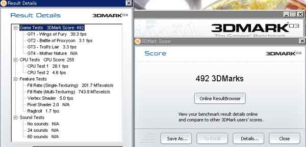 RADEON 9200 SE 3DMark03