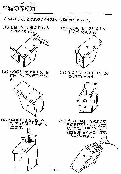 巣箱の材料と作り方