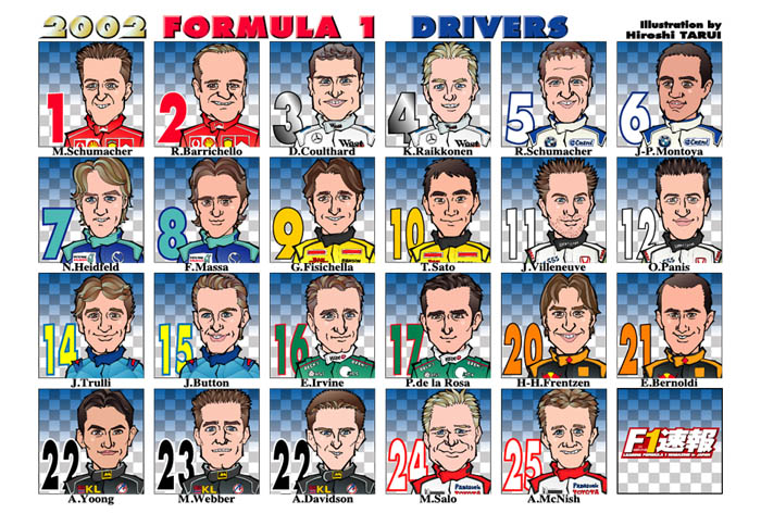 F1 Drivers 2002
