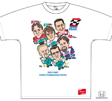 T-shirt: HONDA CART Drivers 2002