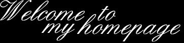 Welcome to my homepage