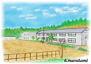 千厩町の中学校統合に伴い平成12年3月に閉校した奥玉中学校
