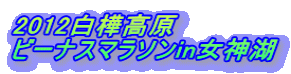 2012白樺高原 ビーナスマラソンin女神湖