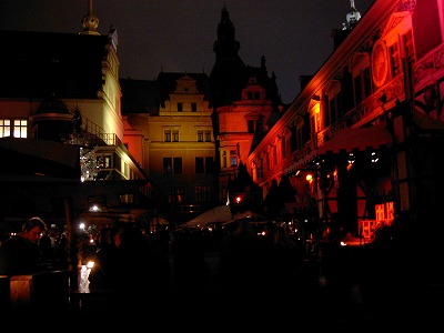 ドレスデン城内のクリスマス市