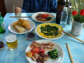 自炊の朝食兼昼食