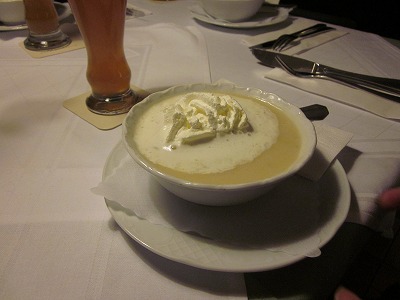 白アスパラのスープ