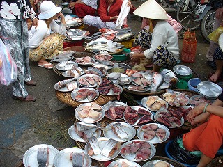 市場の魚屋