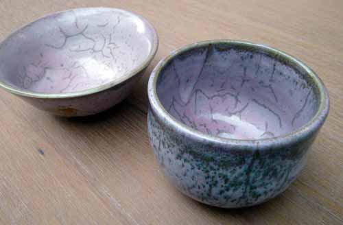 薄紫の窯変茶碗1