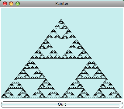 Painter for Sierpinski gasket