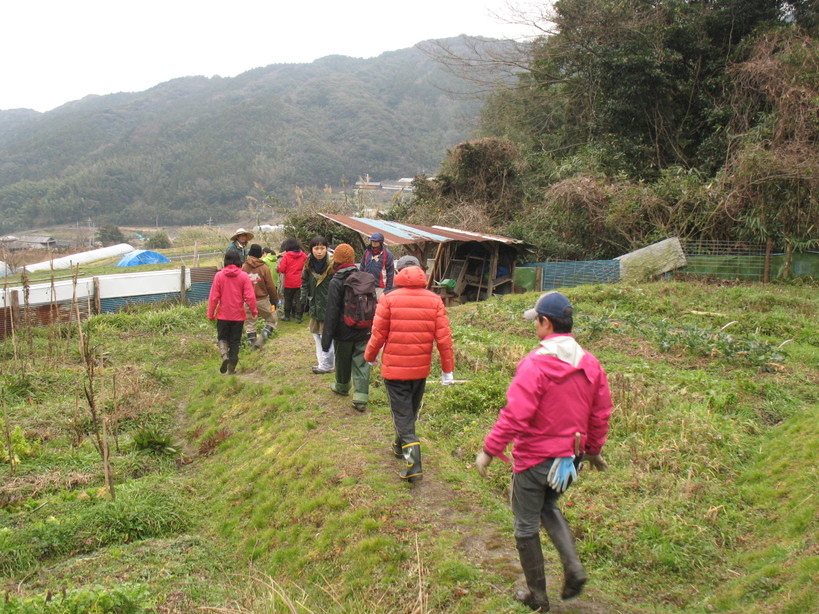 鏡山農園の見学