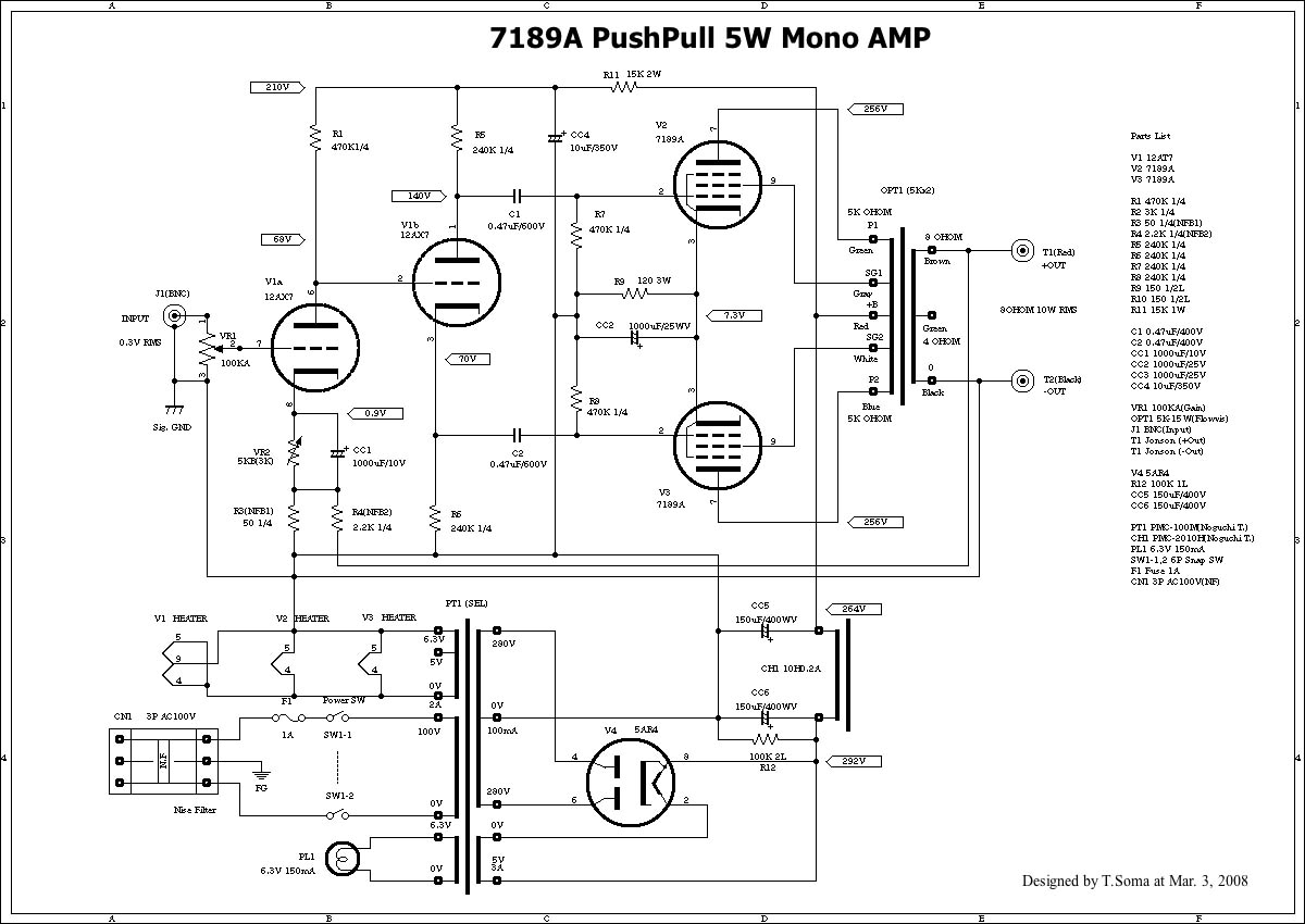 7189T Diff. pushpull amp V0.0