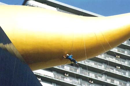 空中を泳ぐように
