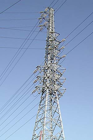 折り返し地点にある鉄塔