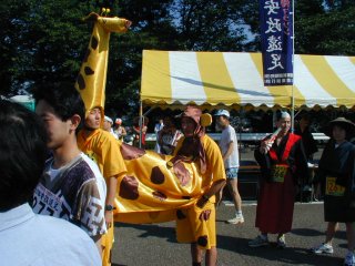 2人でキリンさん