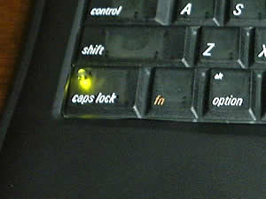 caps lock̃O[LED