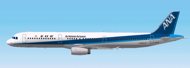 ANA A321-131 JA102A on FS2000