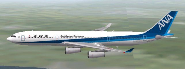 ANA A340-300 on FS2000