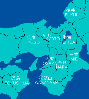 Map of Kinki
