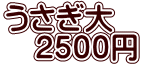 うさぎ大 　２５００円