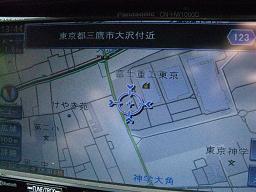 現在地（CAR DO SUBARU 三鷹）は正確に表示