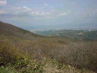峠の頂上から望む郡山市1