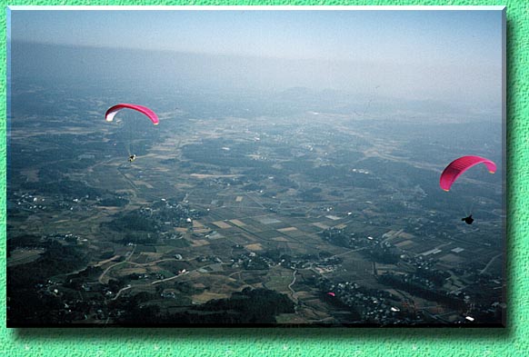 360度旋回をしながらソアリング