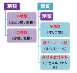 糖類は糖質の一部である(2)