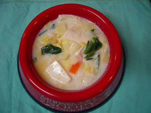 湯葉の豆乳煮