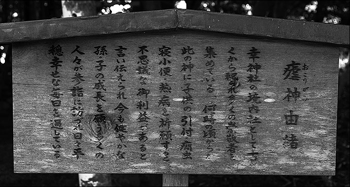 幸神社の瘧神 --- 巨石巡礼 |||