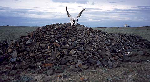 Ovoo with Bricks Mongol 2001