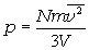 p=Nmv^2/3V
