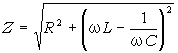 Z=(R^2+(L-1/C)^2)