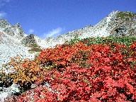 k䍂xƍgt Kita-Hotaka and Red leaves