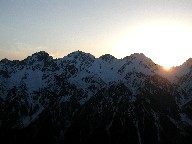 [ƕ䍂A@the Hotaka mountains at Sunset