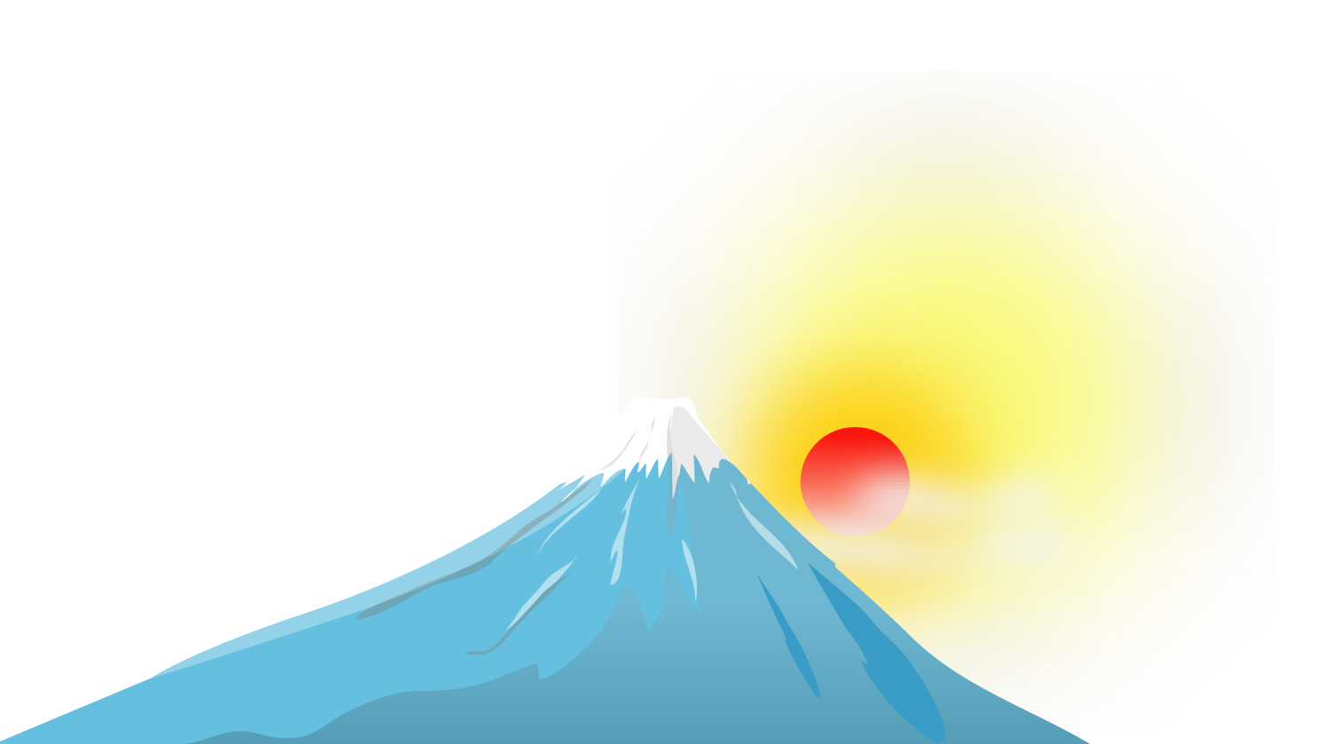 獅子舞 うぐいす 梅 鶴 富士山 初日の出のイラスト