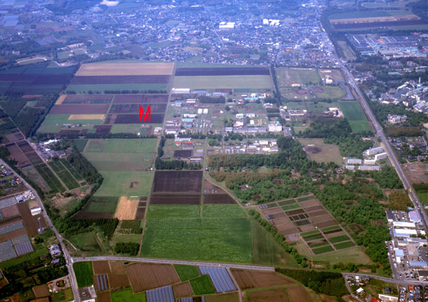 西合志試験場の航空写真