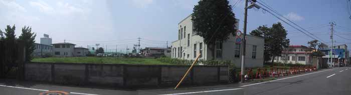 北側から見た旧測候所敷地