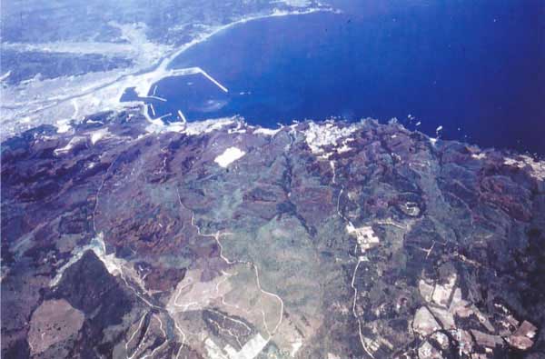 久慈の航空写真