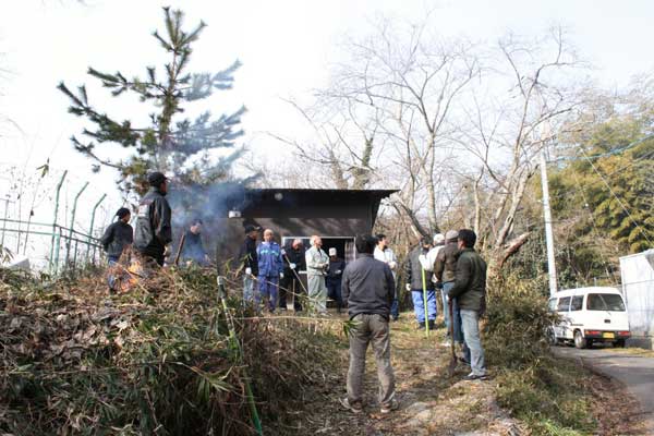 美化活動の住民