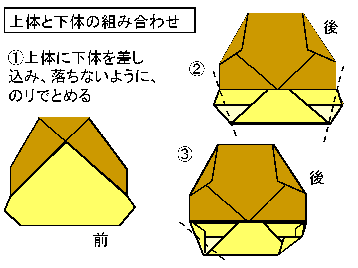 ふくろうの折り方