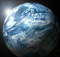 光り輝く 美し星 “地球”