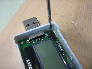 USB電力計（基板取り付け穴）