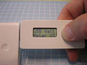 USB電力計 起動メッセージ