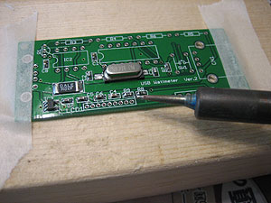 USB電力計（部品実装）