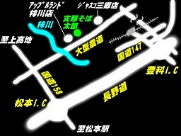 �x�߂��Α��Y�܂ł̓��H�n�}