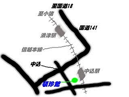 �ڒ��ق܂ł̓��H�n�}