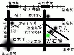 ��ΉƂ܂ł̓��H�n�}