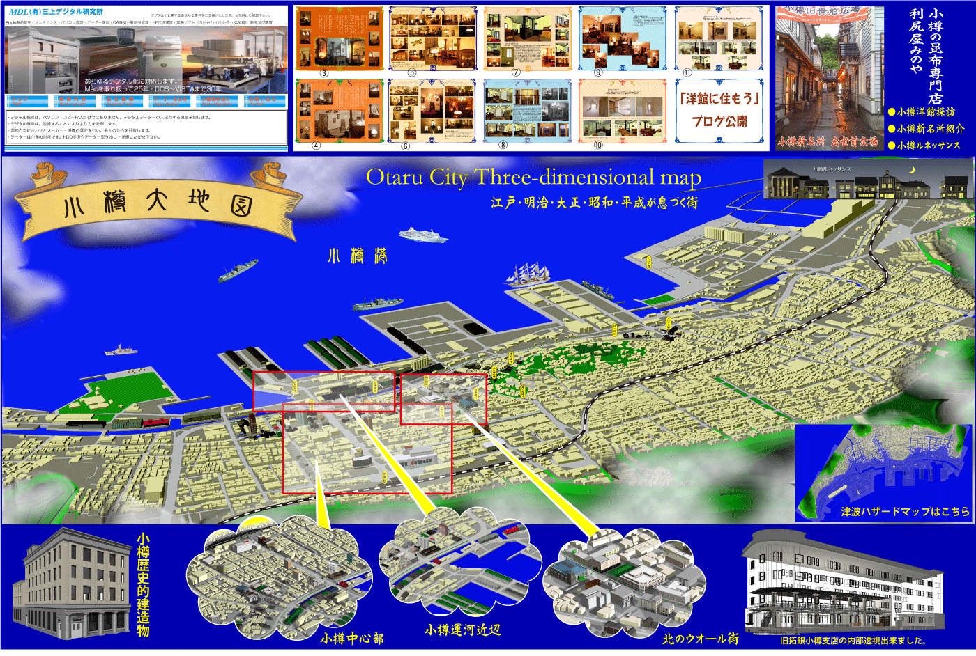 小樽観光マップ