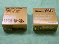 Nikon F4用K型ファインダースクリーンとNikon F3用B型ファインダースクリーン