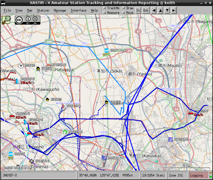 XASTIR で OpenStreetMap 